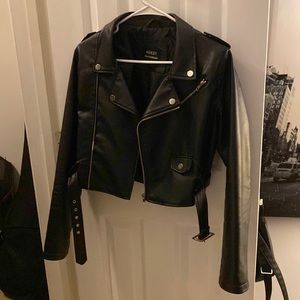 Faux leather jacket